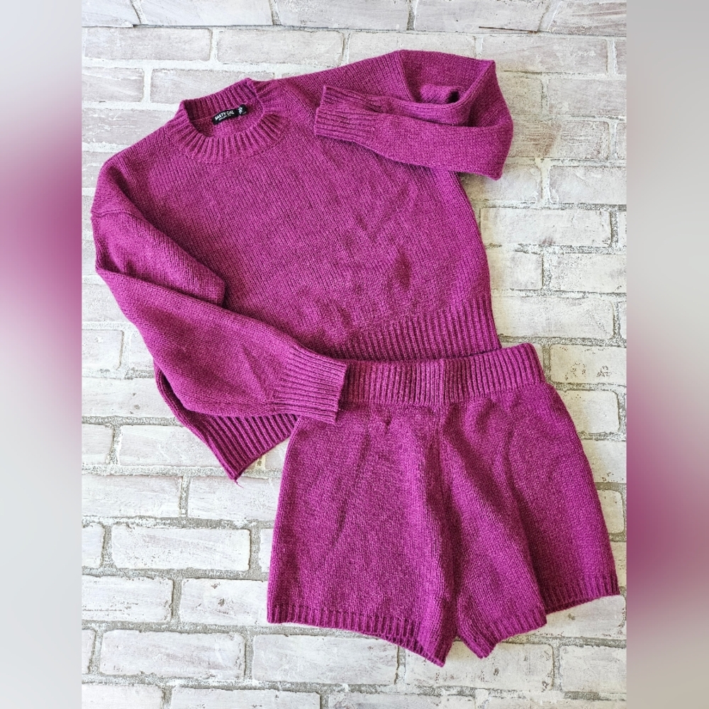 Nasty Gal Purple Sweater Set